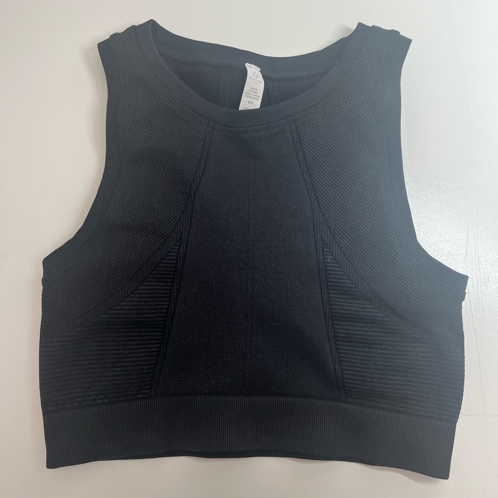 Aerie Offline Seamless Longline Sports Bras (Black)